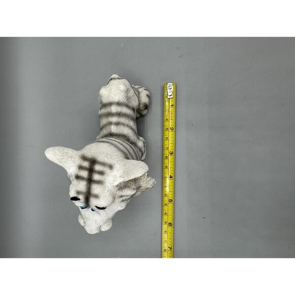 Swibco White Tiger Bobble Head Vintage Hand Painted Resin Cross Eyed - Picture 8 of 9